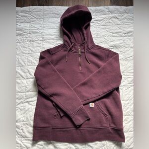 Carhartt Plum Half-Zip Hoodie